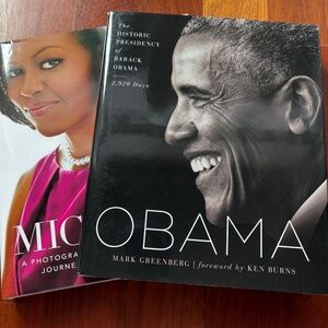 Barack Obama and Michelle Obama - 2 Hardcover Books